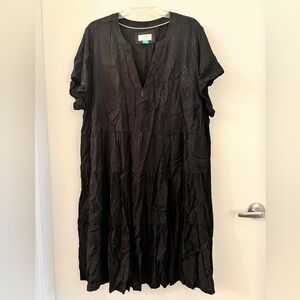 Anthropologie black mid length dress, 3X
